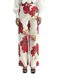 Carnation Stretch Cotton Pants