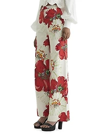 Carnation Stretch Cotton Pants