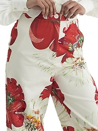 Carnation Stretch Cotton Pants