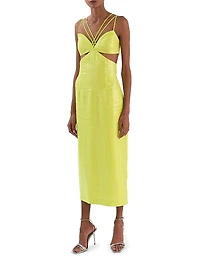 Sequined Strappy Midi-Dress