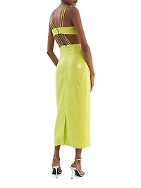 Sequined Strappy Midi-Dress