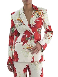 Carnation Single-Breasted Jacket