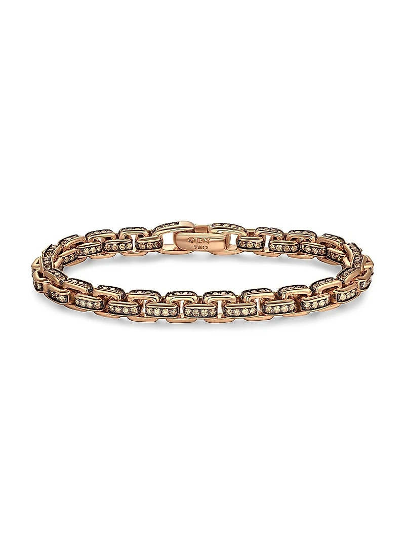 Box Chain Bracelet 18K Rose Gold