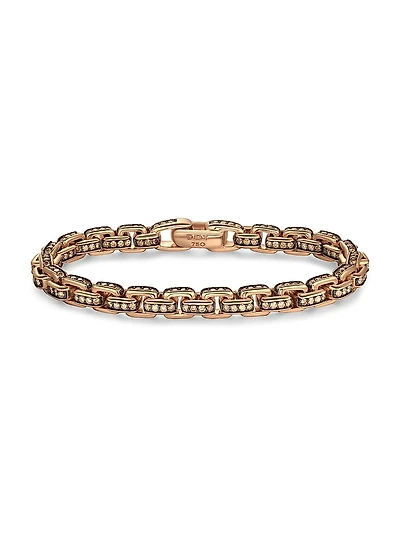 Box Chain Bracelet 18K Rose Gold