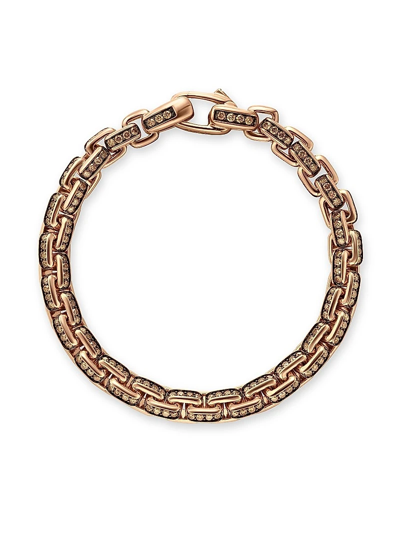 Box Chain Bracelet 18K Rose Gold
