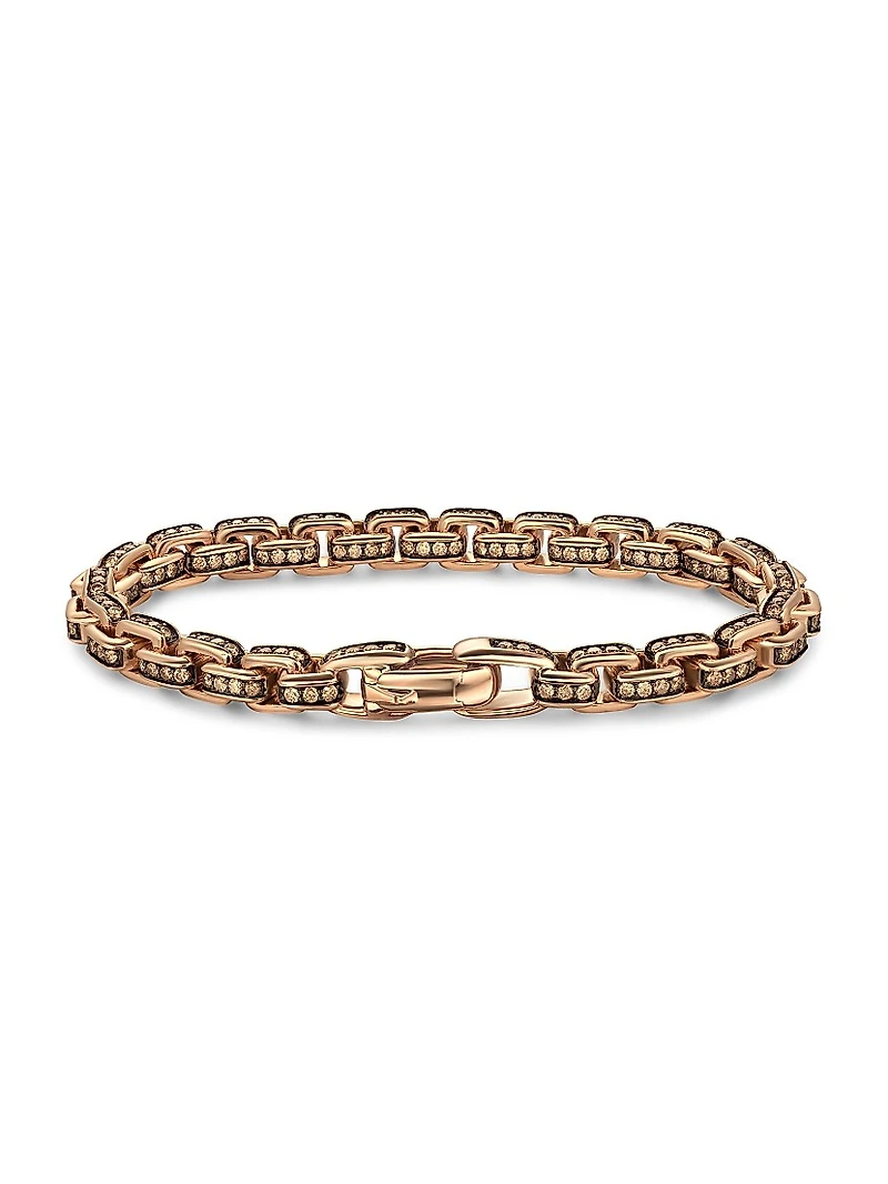 Box Chain Bracelet 18K Rose Gold
