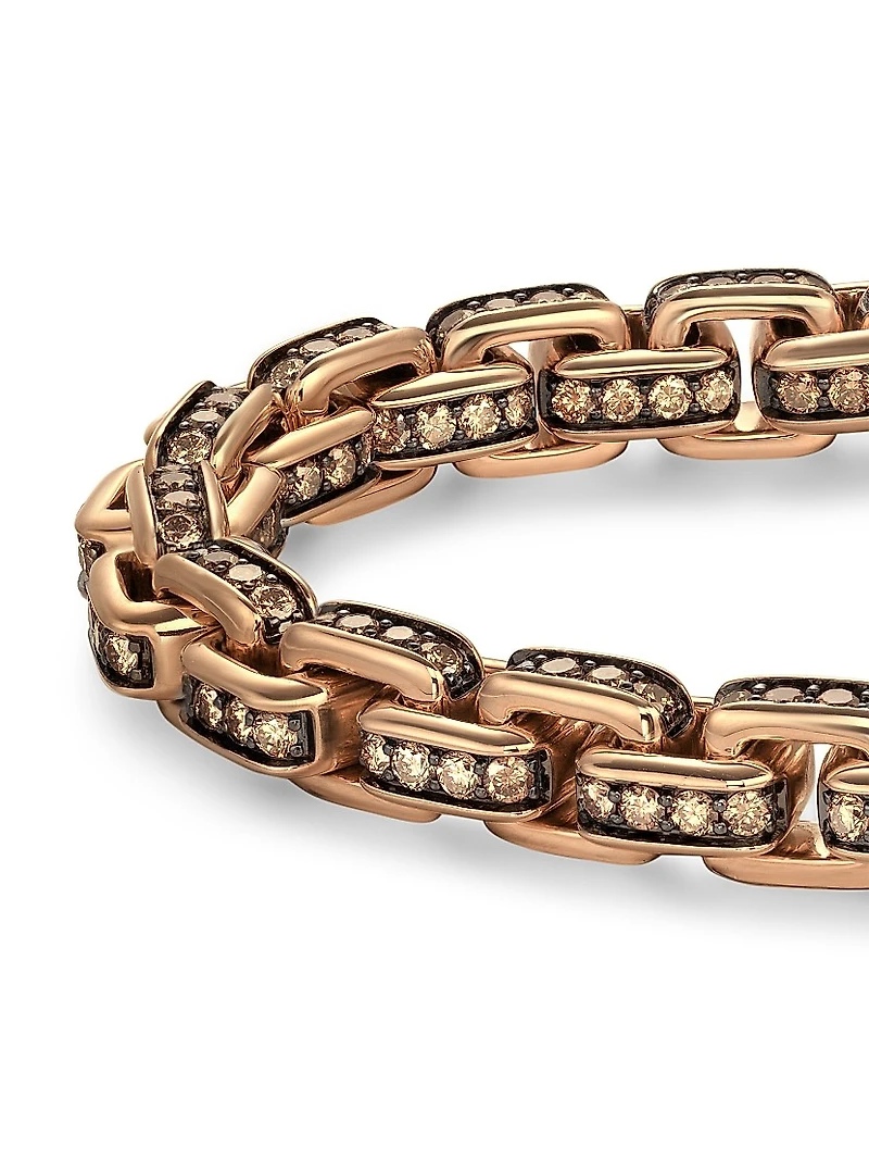 Box Chain Bracelet 18K Rose Gold