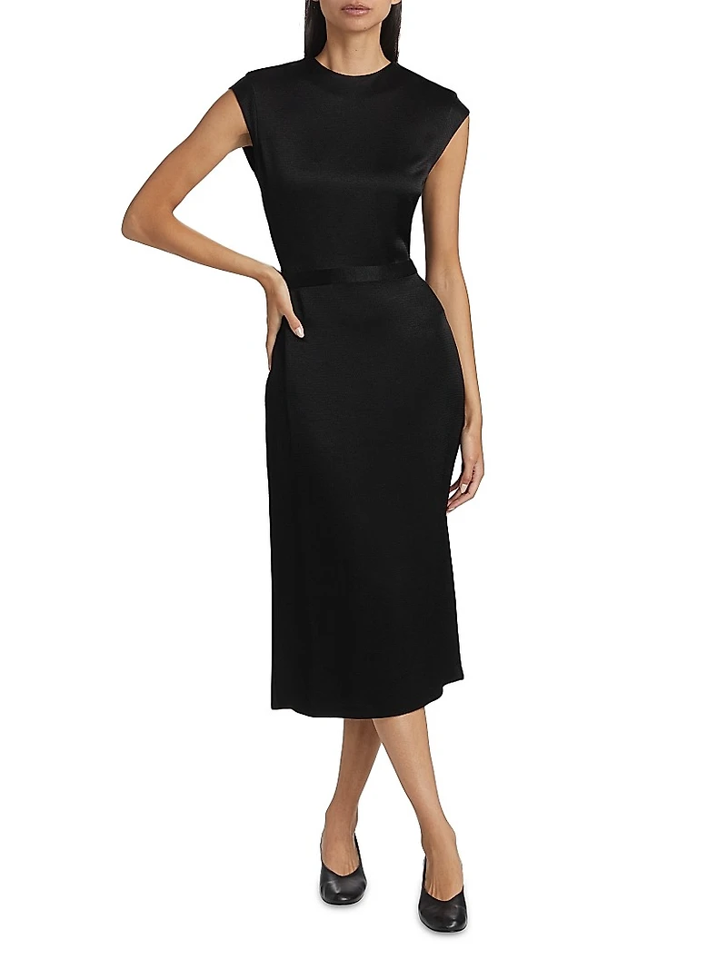 Cantini Cap-Sleeve Midi-Dress