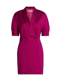 Desiree Elbow-Sleeve Jacket Dress