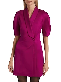 Desiree Elbow-Sleeve Jacket Dress
