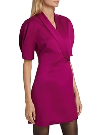 Desiree Elbow-Sleeve Jacket Dress