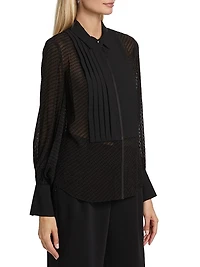 Oriel Dobby-Dot Jacquard Shirt