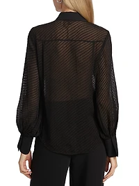 Oriel Dobby-Dot Jacquard Shirt