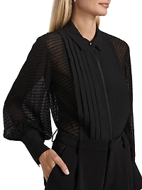 Oriel Dobby-Dot Jacquard Shirt