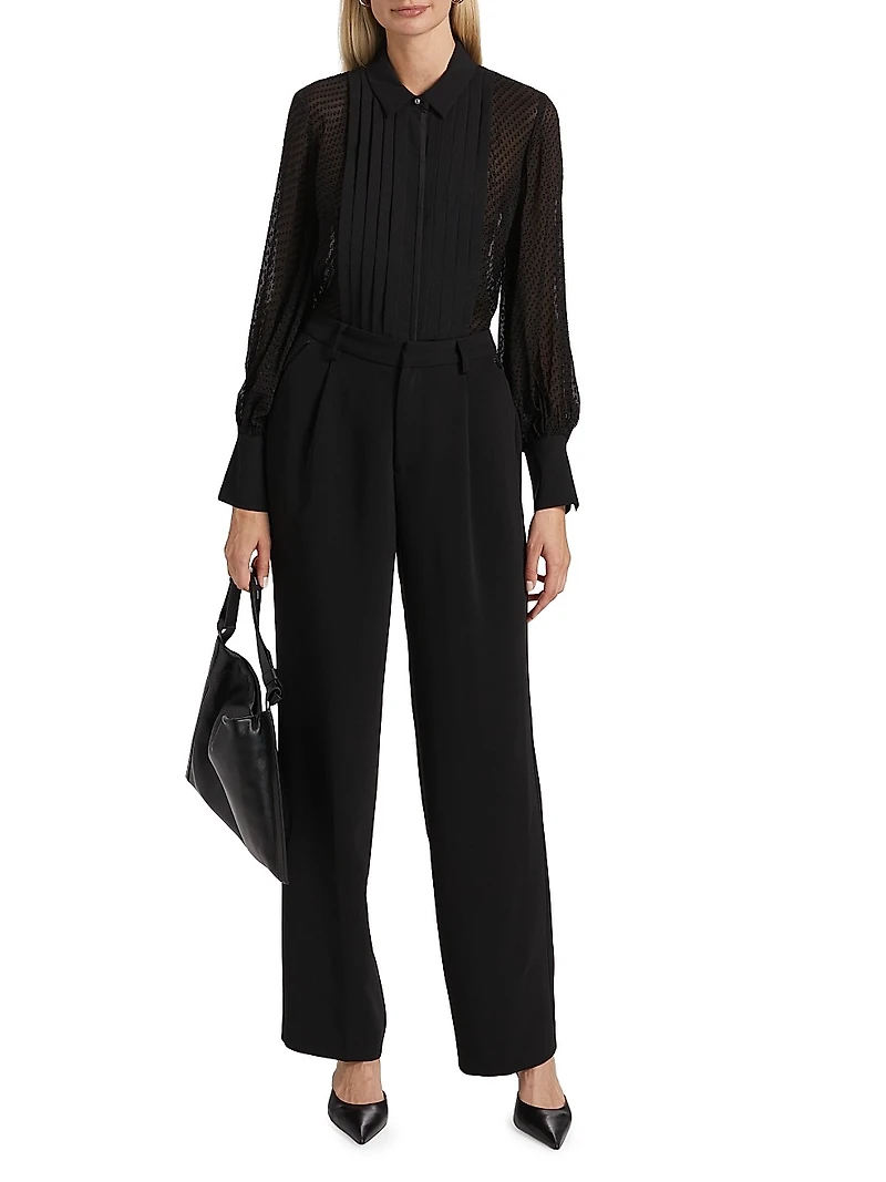 Oriel Dobby-Dot Jacquard Shirt