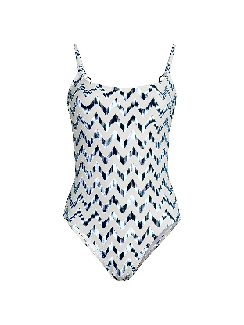 Grace Barcelona Chevron One-Piece Swimsuit