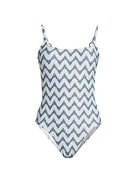 Grace Barcelona Chevron One-Piece Swimsuit