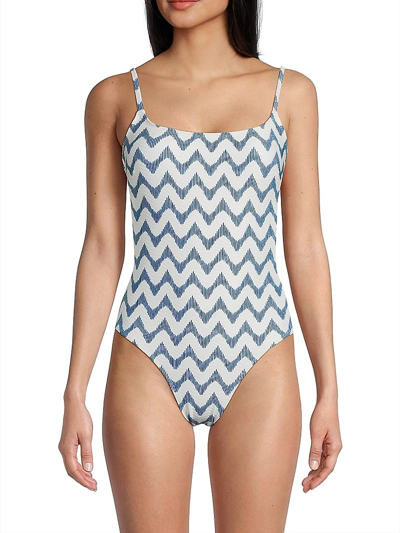 Grace Barcelona Chevron One-Piece Swimsuit