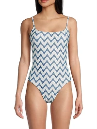 Grace Barcelona Chevron One-Piece Swimsuit