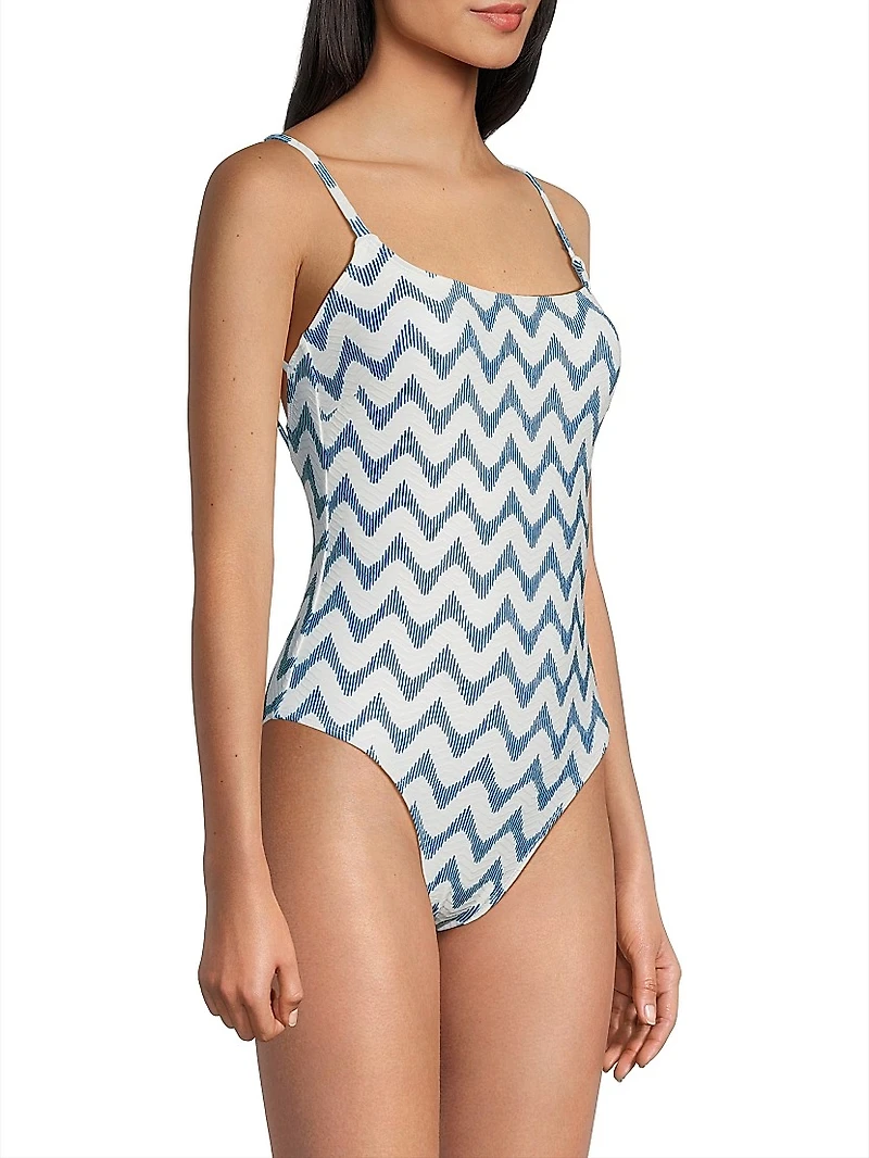 Grace Barcelona Chevron One-Piece Swimsuit