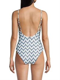 Grace Barcelona Chevron One-Piece Swimsuit
