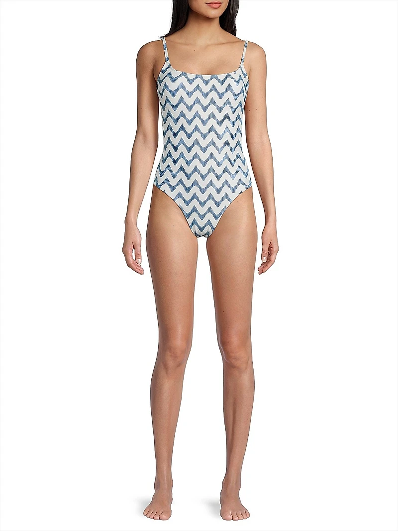 Grace Barcelona Chevron One-Piece Swimsuit