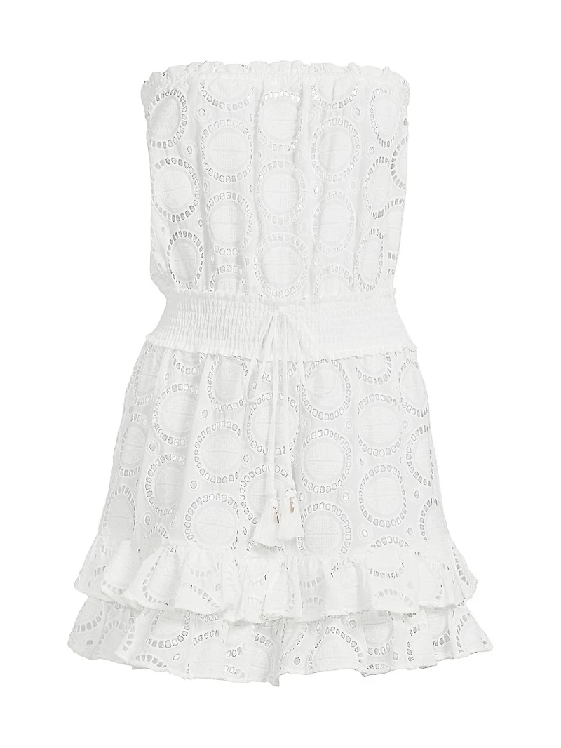 Verity Cotton Eyelet Cover-Up Minidress