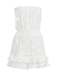 Verity Cotton Eyelet Cover-Up Minidress