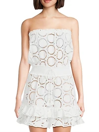 Verity Cotton Eyelet Cover-Up Minidress