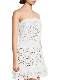 Verity Cotton Eyelet Cover-Up Minidress