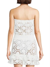 Verity Cotton Eyelet Cover-Up Minidress