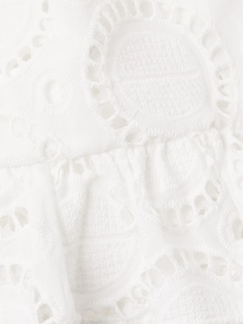 Verity Cotton Eyelet Cover-Up Minidress