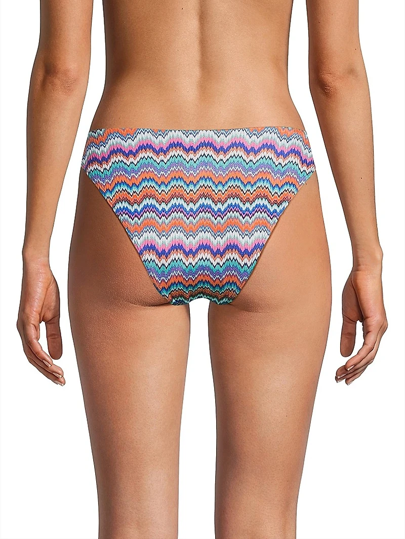 Margot Barcelona Metallic Chevron Bikini Bottom