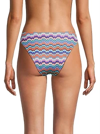 Margot Barcelona Metallic Chevron Bikini Bottom