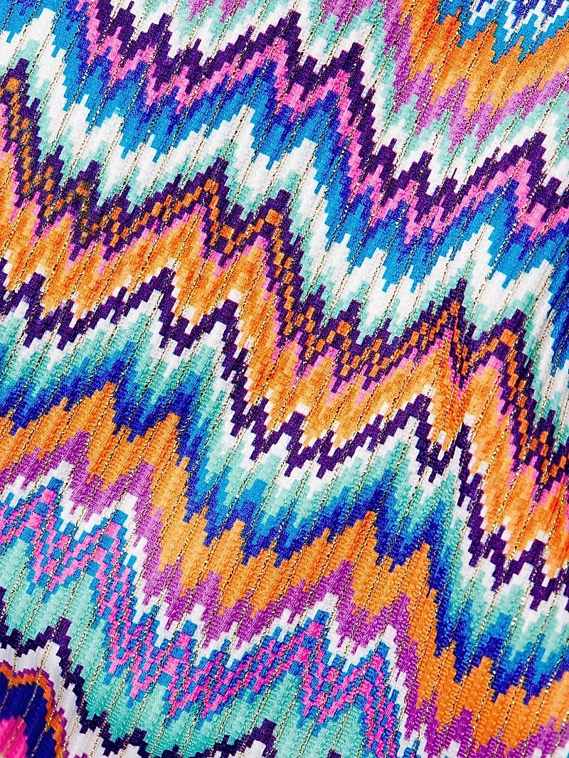 Margot Barcelona Metallic Chevron Bikini Bottom