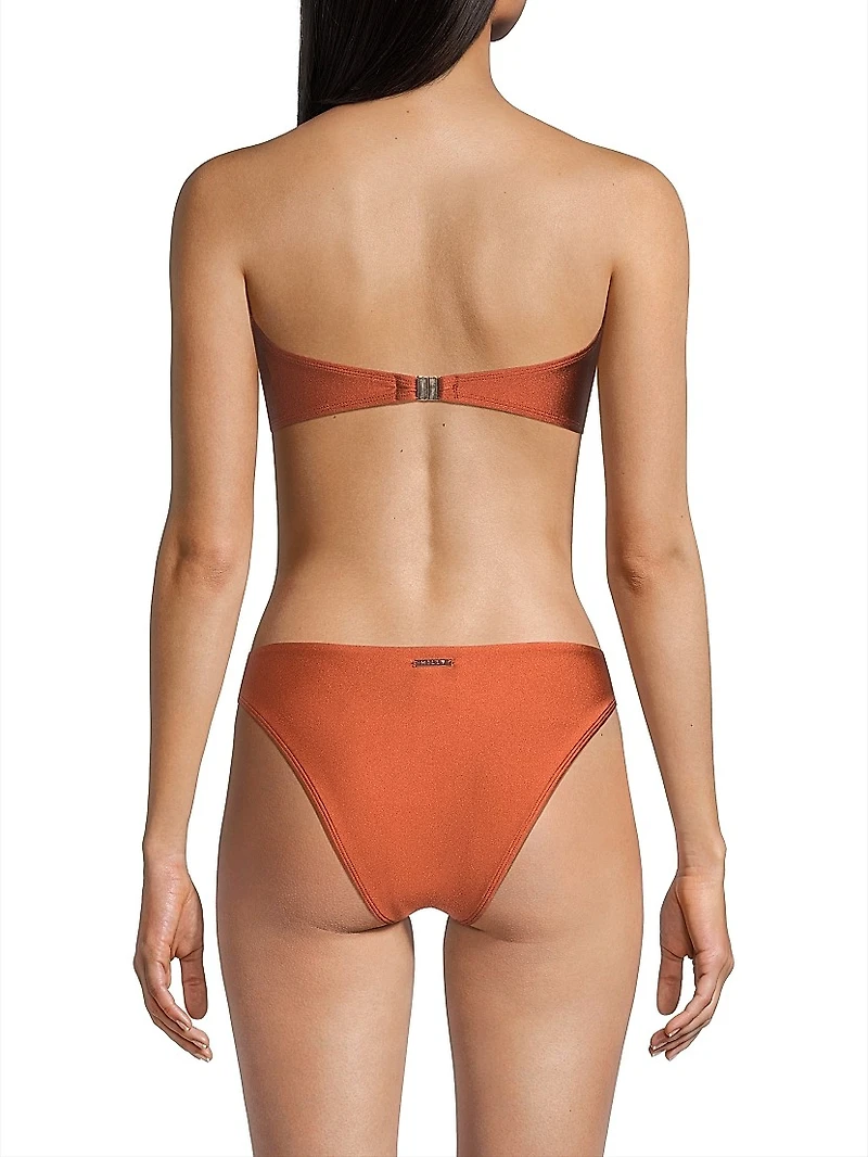 Soleil Gloss Twist Bandeau Top