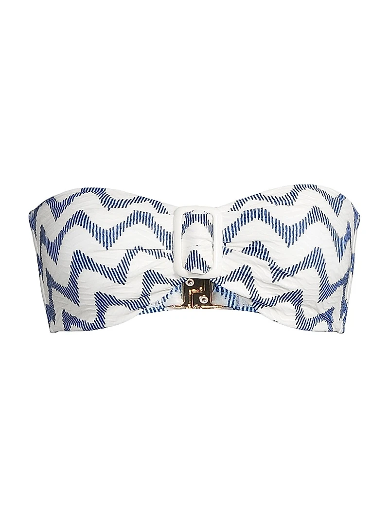 Margot Barcelona Chevron Bikini Top