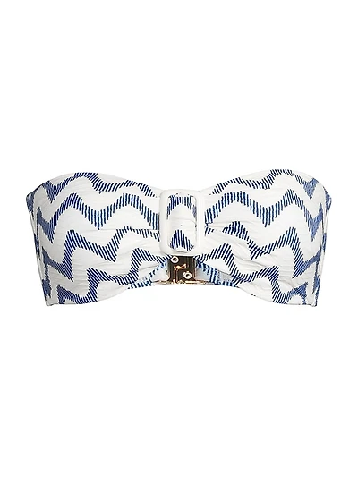 Margot Barcelona Chevron Bikini Top