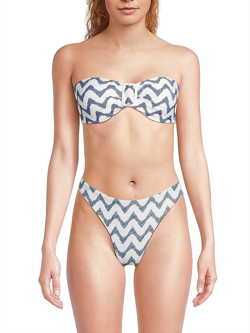Margot Barcelona Chevron Bikini Top