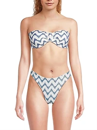Margot Barcelona Chevron Bikini Top