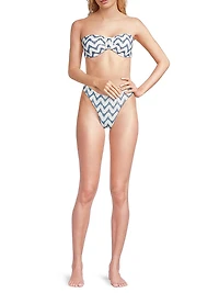Margot Barcelona Chevron Bikini Top