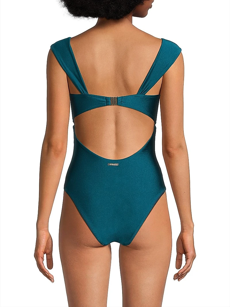 Betsy Gloss Bandeau One-Piece Swimsuit