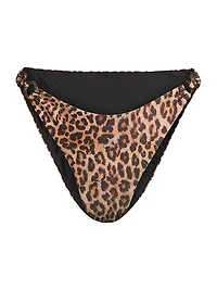 Niki Leopard O-Ring Bikini Bottom