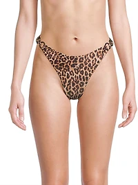 Niki Leopard O-Ring Bikini Bottom