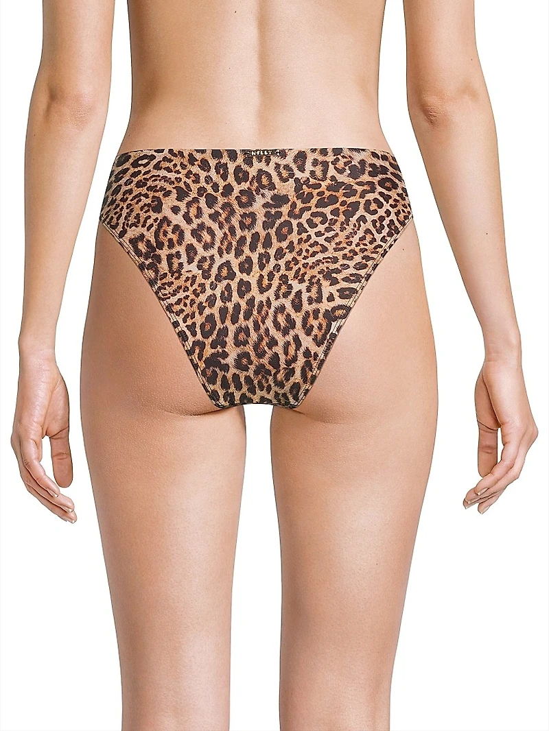 Niki Leopard O-Ring Bikini Bottom