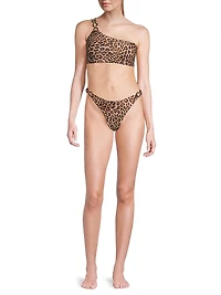 Niki Leopard O-Ring Bikini Bottom