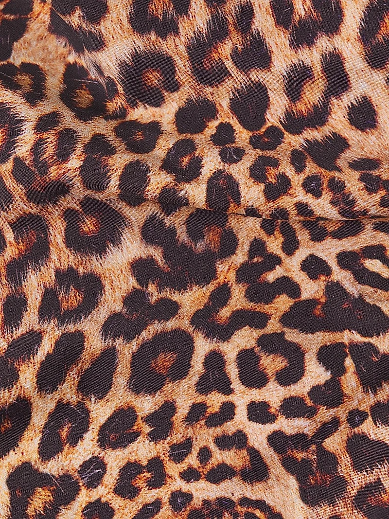Leopard One-Shoulder One-Piece Swimsuit