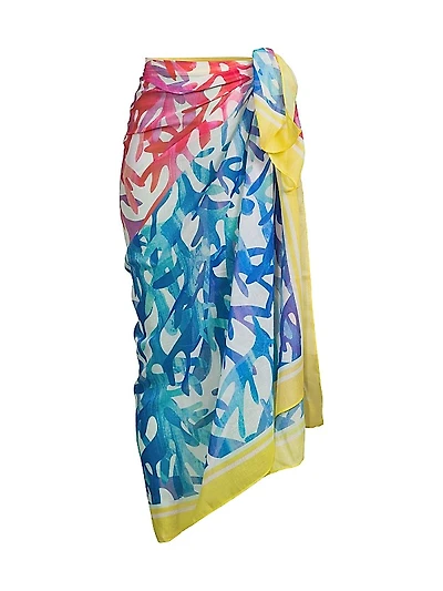 Abstract-Print Sarong