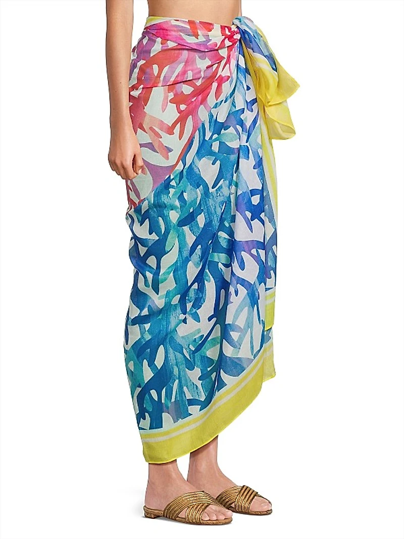 Abstract-Print Sarong