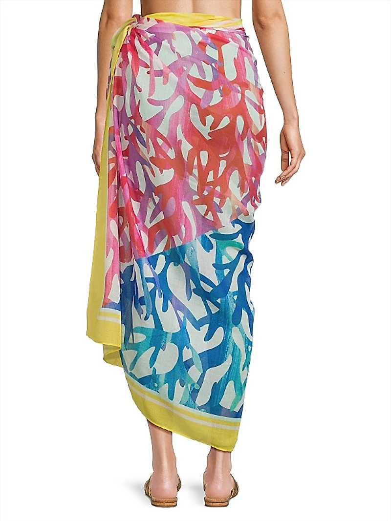 Abstract-Print Sarong